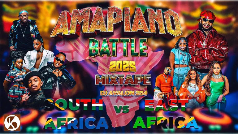 DJ Avalon - BEST OF AMAPIANO 2025: East Africa vs. South Africa Amapiano Battle 🔥 (The Ultimate Mix)