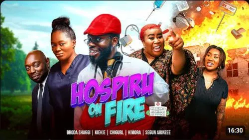 Broda Shaggi Ft. Feat. Kiekie & More - HOSPIRU ON FIRE Comedy Skit